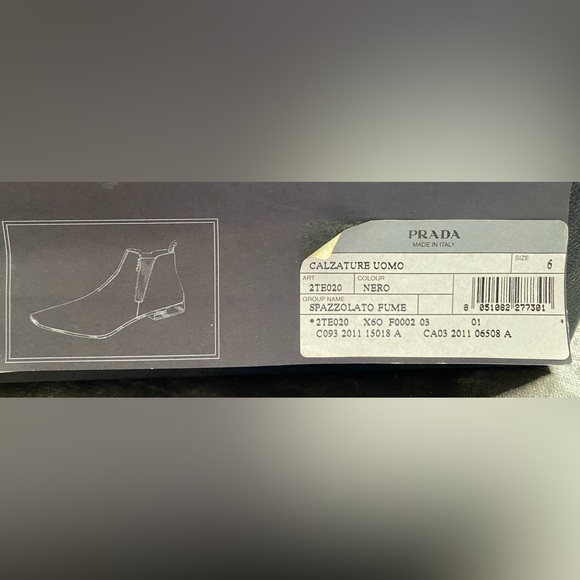 ✨PREOWNED ✨💯% AUTHENTIC PRADA BOOTS LEATHER - Picture 11 of 11